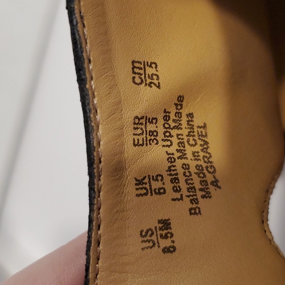 Franco Sarto Gabriel Black Leather Cork Wedge Sandals Size 8.5M - Picture 8 of 12